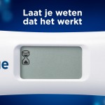 Clearblue digitale zwangerschapstest laat zien als hij werkt. 