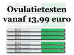 Je hebt al een pakket met extra gevoelige ovulatietesten vanaf 12,99 euro.