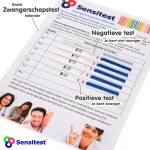 Met gratis meegeleverde zwangerschapstest kalender