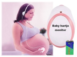 Nieuwe doppler 100S mini. Luister naar het babyhartje vanaf ongeveer 14 weken zwangerschap.