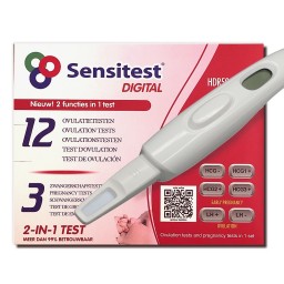 Sensitest Digital 12 Ovulatietesten en 3 zwangerschapstesten
