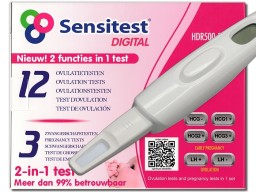 Sensitest Digital 12 Ovulatietesten en 3 zwangerschapstesten