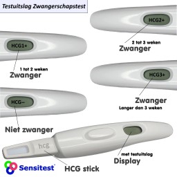 Testuitslag van de digitale zwangerschapstest