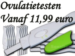 Je hebt al een pakket ovulatietesten midstream vanaf 11,99 euro.