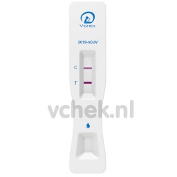 V-Chek Corona Covid19 uitslag positief